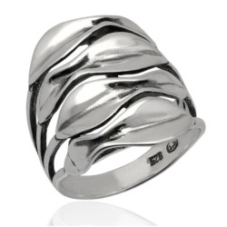 Pierścionek srebrny oksydowany SREBRO 925