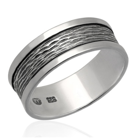 Obrączka Srebrna oksydowany SREBRO 925