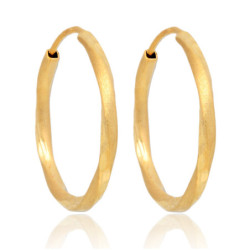 ZŁOTE kolczyki KOŁA 20 mm diamentowane KÓŁKA ZŁOTO 585