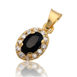 Złota zawieszka Wisior z cyrkoniami ZŁOTO 585