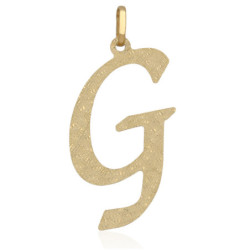 Złota zawieszka diamentowana wisior literka G ZŁOTO 585