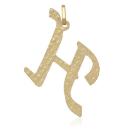 Złota zawieszka diamentowana wisior literka H ZŁOTO 585