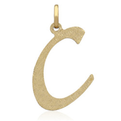 Złota zawieszka diamentowana wisior literka C ZŁOTO 585