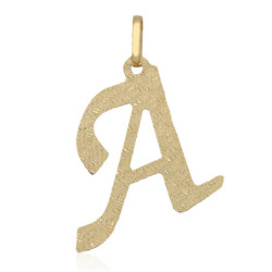 Złota zawieszka diamentowana wisior literka A ZŁOTO 585