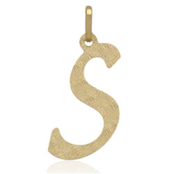 Złota zawieszka diamentowana wisior literka S ZŁOTO 585