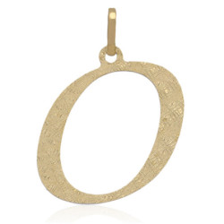 Złota zawieszka diamentowana wisior literka O ZŁOTO 585