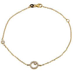 Bransoletka złota damska celebrytka 17-20 cm ZŁOTO 585