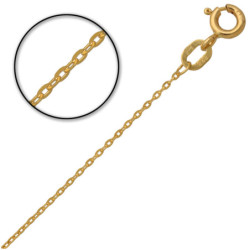 Złoty Łańcuszek Ankier 55 cm ZŁOTO 585 1 mm