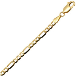 Złoty Łańcuszek Figaro 50 cm ZŁOTO 585 3.2 mm