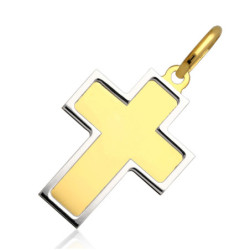 Złoty Krzyżyk BEZ WIZERUNKU zawieszka do łańcuszka ZŁOTO 585