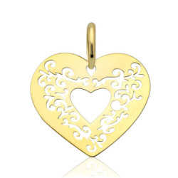 Złota zawieszka Wisior SERCE serduszko ZŁOTO 585