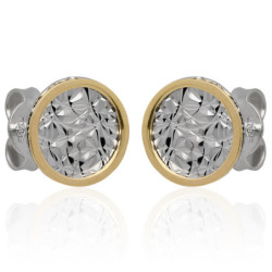 ZŁOTE kolczyki sztyft ZŁOTO 585