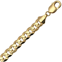 Bransoletka złota Pancerka 23 cm ZŁOTO 585 8.7 mm