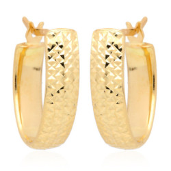 ZŁOTE kolczyki angielskie zapięcie diamentowane ZŁOTO 585