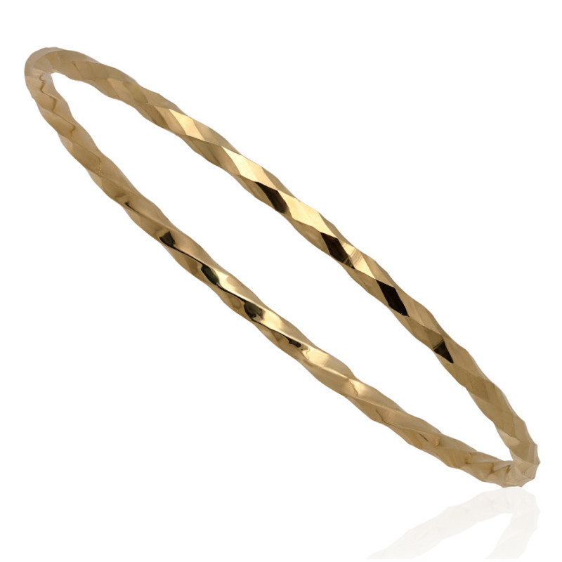 Bransoletka złota sztywna damska ZŁOTO 585