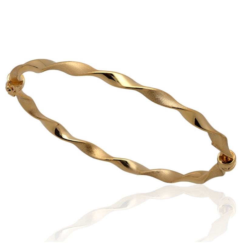 Bransoletka złota sztywna ZŁOTO 585 3.9 mm