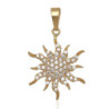 Złota zawieszka Wisior słońce słoneczko z cyrkoniami ZŁOTO 585