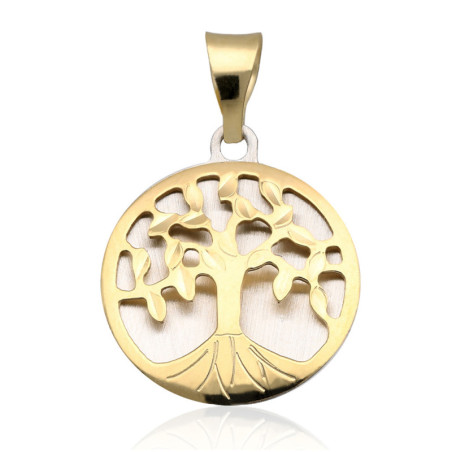 Złota zawieszka Wisior drzewko szczęścia ZŁOTO 585