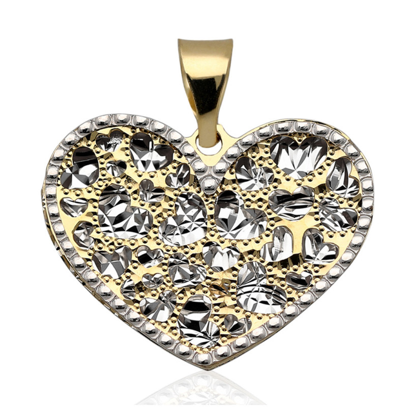 Złota zawieszka Wisior SERCE serduszko ZŁOTO 585