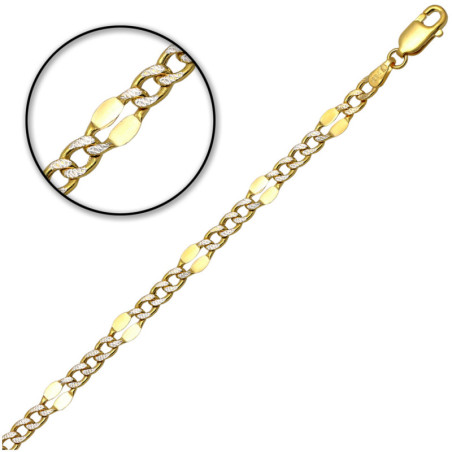 Bransoletka złota dziecięca Figaro 17 cm ZŁOTO 585 4.3 mm