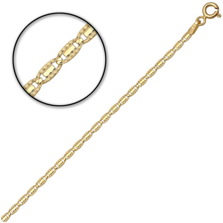 Bransoletka złota Żyletka 19 cm ZŁOTO 585 2.1 mm