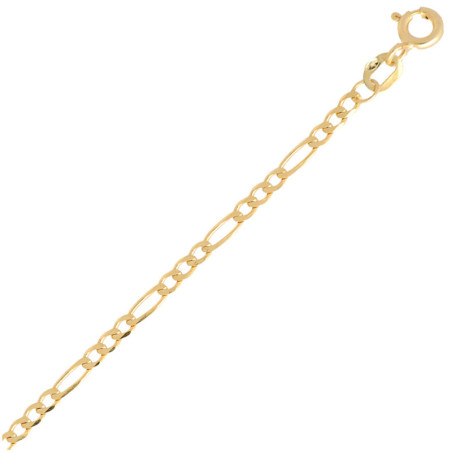 Bransoletka złota Figaro 19 cm ZŁOTO 585 2.2 mm