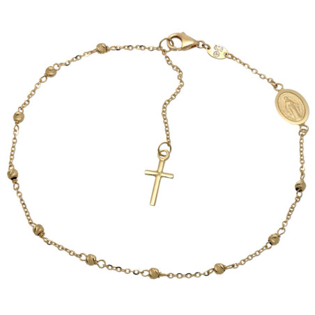 Różaniec Złoty 19-22cm Bransoletka ZŁOTO 585