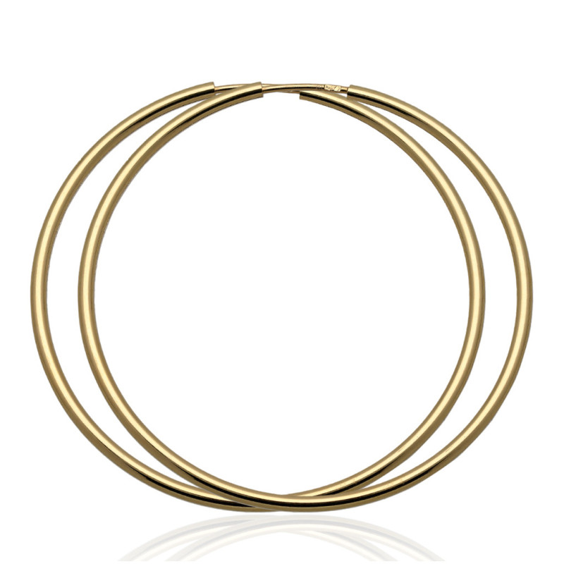 ZŁOTE kolczyki KOŁA 40 mm KÓŁKA ZŁOTO 585