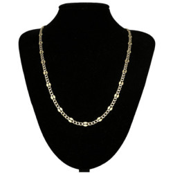 Złoty Łańcuszek Figaro 55 cm ZŁOTO 585 4.3 mm