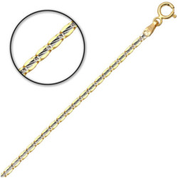 Złoty Łańcuszek blaszka 55 cm ZŁOTO 585 2 mm
