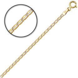 Złoty Łańcuszek blaszka 55 cm ZŁOTO 585 2 mm