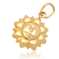 Złota zawieszka Wisior słoneczko ZŁOTO 585