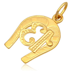 Złota zawieszka Wisior podkowa ZŁOTO 585