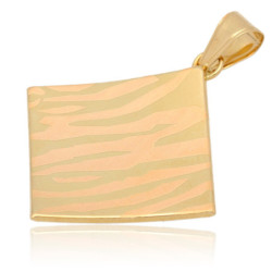 Złota zawieszka Wisior blaszka ZŁOTO 585