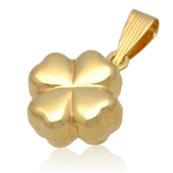 Złota zawieszka Wisior koniczynka ZŁOTO 585