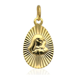 Złoty Medalik Matka Boska BOLESNA ZŁOTO 585