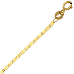 Złoty Łańcuszek blaszka 55 cm ZŁOTO 585 1.8 mm