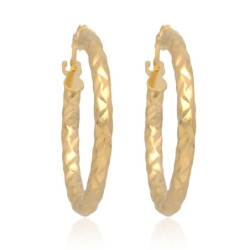 ZŁOTE kolczyki angielskie zapięcie diamentowane KÓŁKA ZŁOTO 585