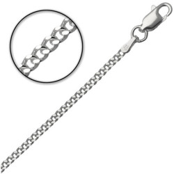 Łańcuszek SREBRNY męski PANCERKA 75 cm SREBRO 925 pełny 2.1 mm