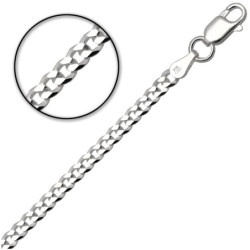 Łańcuszek SREBRNY męski PANCERKA 70 cm SREBRO 925 pełny 3.2 mm