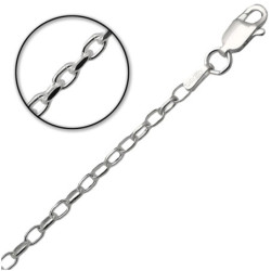 Łańcuszek SREBRNY męski Ankier 50 cm SREBRO 925 pełny 2.5 mm