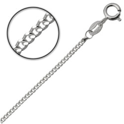 Łańcuszek SREBRNY PANCERKA 40 cm SREBRO 925 pełny 1.7 mm