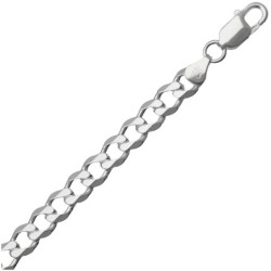 Łańcuszek SREBRNY męski GRUBY PANCERKA 50 cm SREBRO 925 pełny 7.5 mm