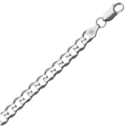 Łańcuszek SREBRNY męski GRUBY PANCERKA 50 cm SREBRO 925 pełny 6.6 mm