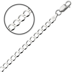 Łańcuszek SREBRNY męski GRUBY PANCERKA 60 cm SREBRO 925 pełny 5.3 mm