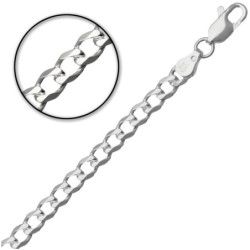 Łańcuszek SREBRNY męski GRUBY PANCERKA 50 cm SREBRO 925 pełny 4.6 mm