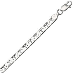 Łańcuszek SREBRNY męski GRUBY Żyletka 55 cm SREBRO 925 pełny 5.7 mm