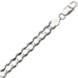 Łańcuszek SREBRNY męski GRUBY PANCERKA 50 cm SREBRO 925 pełny 7.4 mm