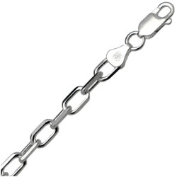 Łańcuszek SREBRNY męski GRUBY Ankier 55 cm SREBRO 925 pełny 5.6 mm