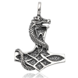 Srebrna ZAWIESZKA wisior mjolnir MŁOT THORA nordycki oksydowany SREBRO 925